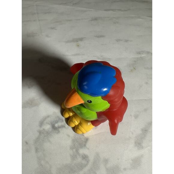 Little People 2001 PARROT blue head Noah’s Ark Fisher Price bird zoo animal Vtg - Picture 5 of 6